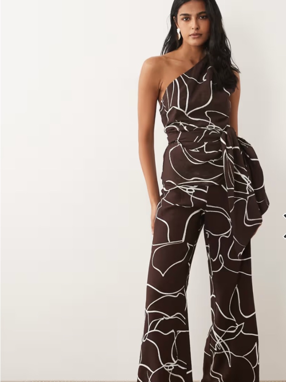 Mango one shoulder printed top *just top*